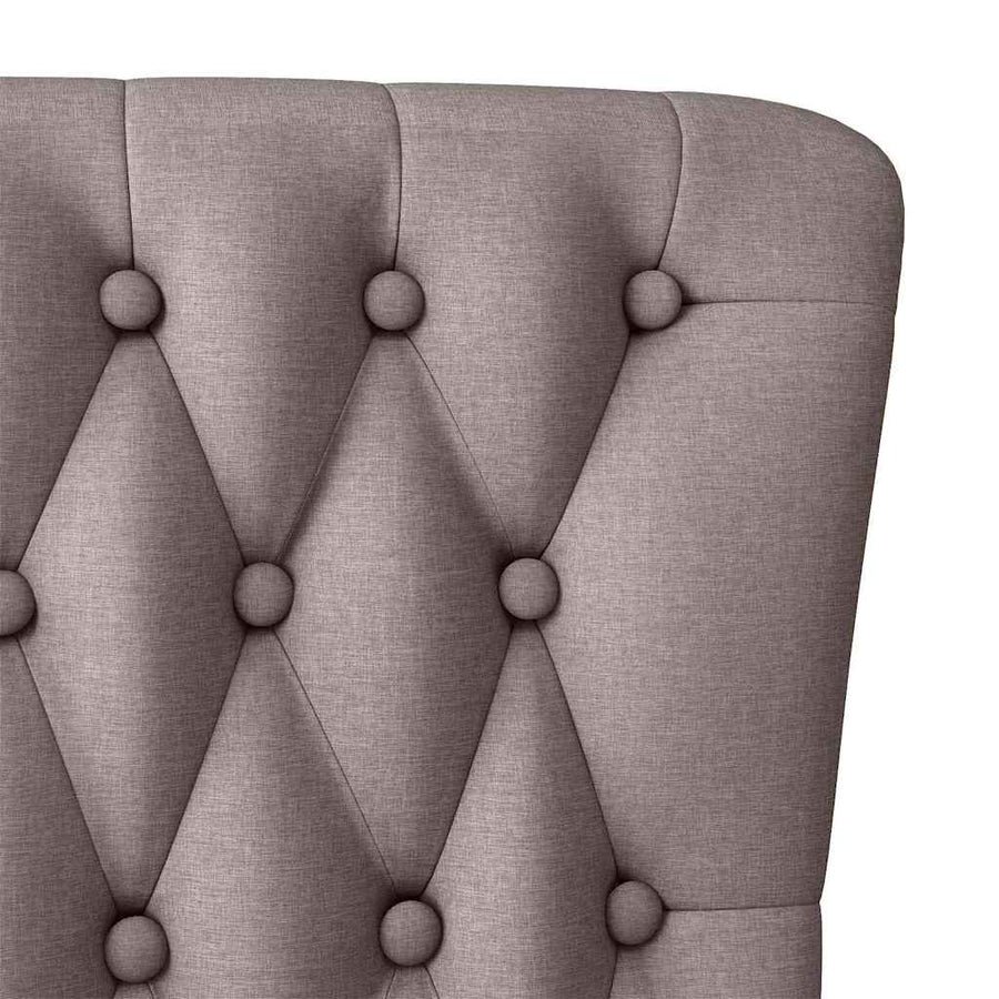 Slipper Stoel Taupe 56,5 x 70 x 110 cm Stof