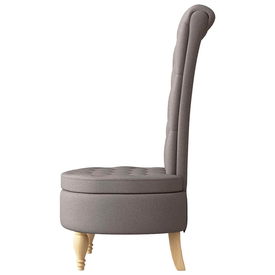 Slipper Stoel Taupe 56,5 x 70 x 110 cm Stof