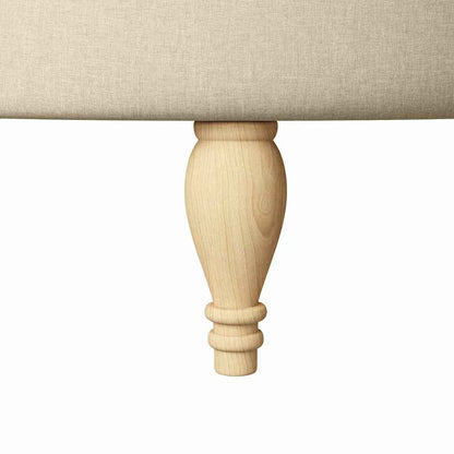 Slipper Stoel Crème 56,5 x 70 x 110 cm Stof
