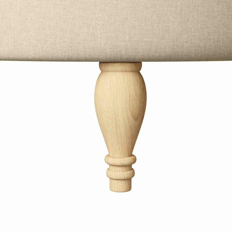 Slipper Stoel Crème 56,5 x 70 x 110 cm Stof
