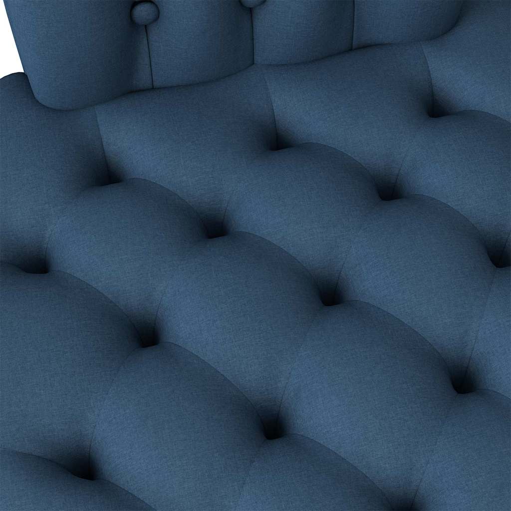 Slipper Stoel Blauw 56,5 x 70 x 110 cm Stof