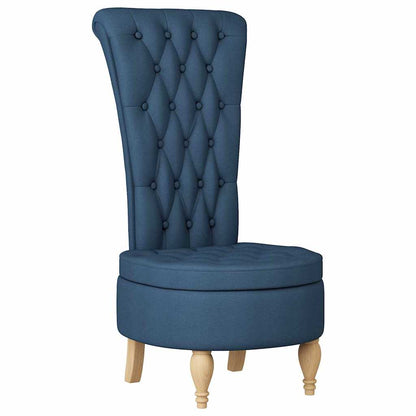 Slipper Stoel Blauw 56,5 x 70 x 110 cm Stof