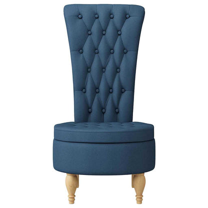 Slipper Stoel Blauw 56,5 x 70 x 110 cm Stof