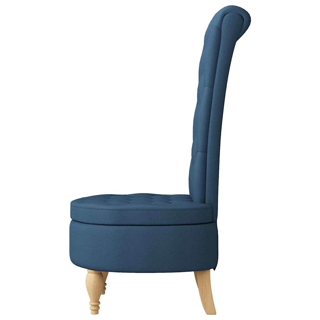 Slipper Stoel Blauw 56,5 x 70 x 110 cm Stof