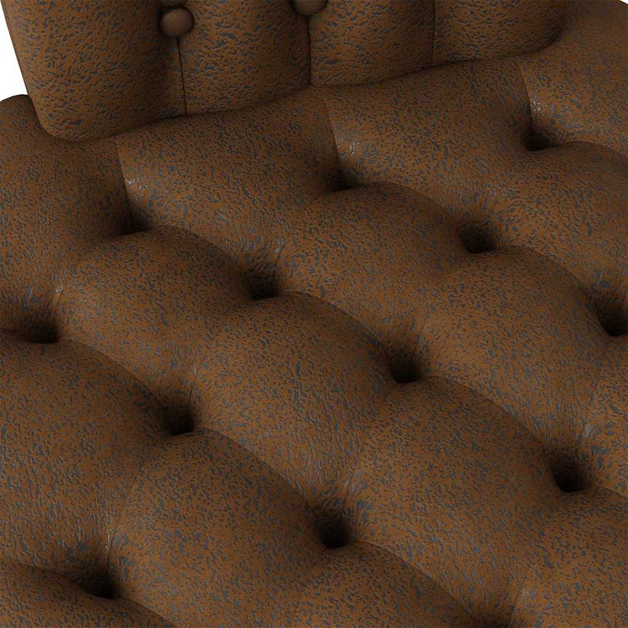 Slipper Stoel Bruin 56,5 x 70 x 110 cm Nep Suede Leer