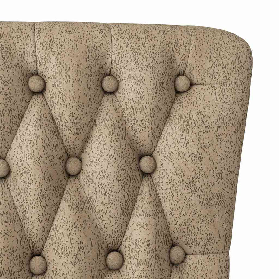 Slipper Stoel Lichtgrijs 56,5 x 70 x 110 cm Nep Suede Leer