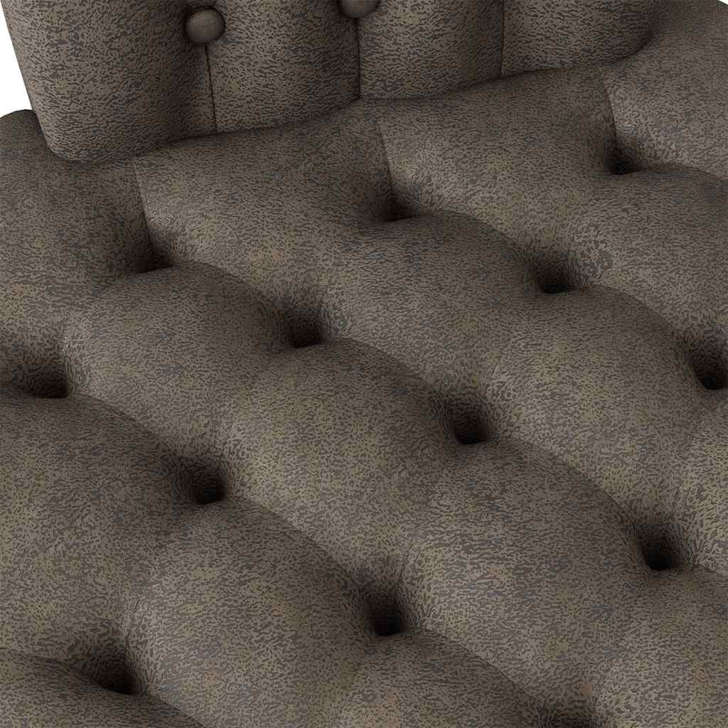 Slipper Stoel Donkergrijs 56,5 x 70 x 110 cm Nep Suede Leer