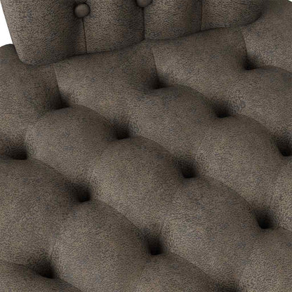 Slipper Stoel Donkergrijs 56,5 x 70 x 110 cm Nep Suede Leer