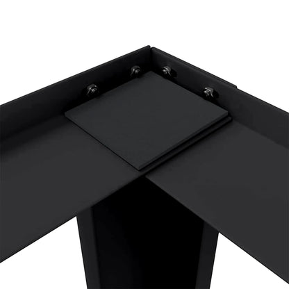 Wasmachine Pedestal 2 pcs Zwart 64 x 55 x 32.5 cm Staal