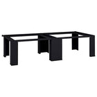 Wasmachine pedestal 2 stuks 127x54,5x32,5 cm staal zwart