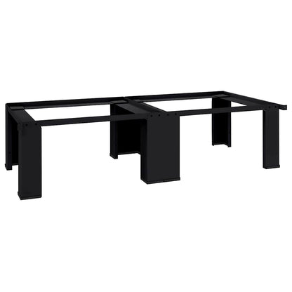 Wasmachine Pedestal 2 pcs Zwart 64 x 55 x 32.5 cm Staal