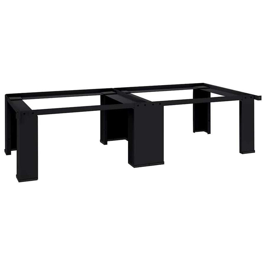 Wasmachine Pedestal 2 pcs Zwart 64 x 55 x 32.5 cm Staal