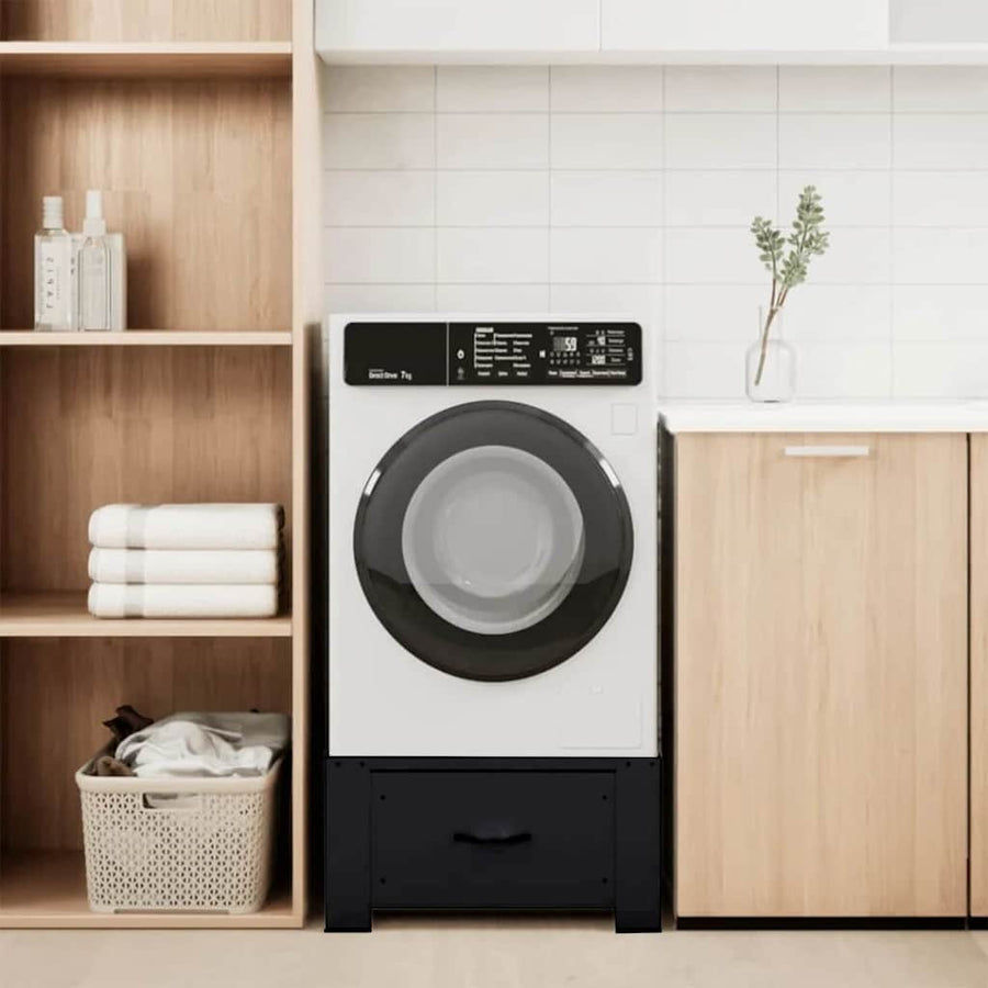 Wasmachine Pedestal Zwart 64 x 55 x 32.5 cm Staal