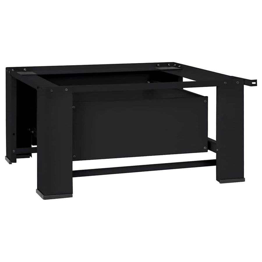 Wasmachine Pedestal Zwart 64 x 55 x 32.5 cm Staal