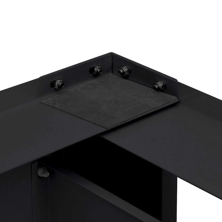Wasmachine Pedestal 2 pcs Zwart 64 x 55 x 32.5 cm Staal