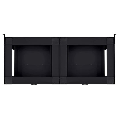 Wasmachine Pedestal 2 pcs Zwart 64 x 55 x 32.5 cm Staal