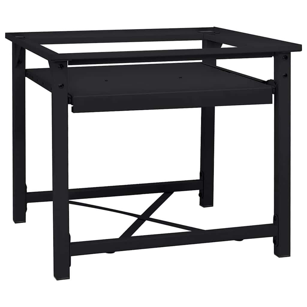 Wasmachine Pedestal Zwart 64 x 55 x 32.5 cm Staal