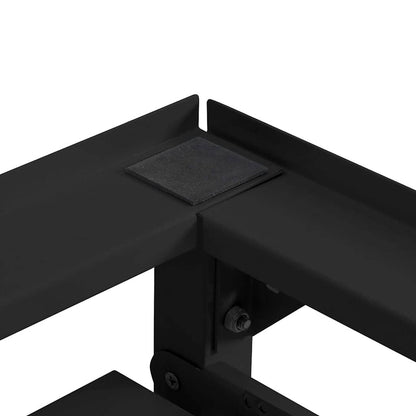 Wasmachine Pedestal 2 pcs Zwart 64 x 55 x 32.5 cm Staal