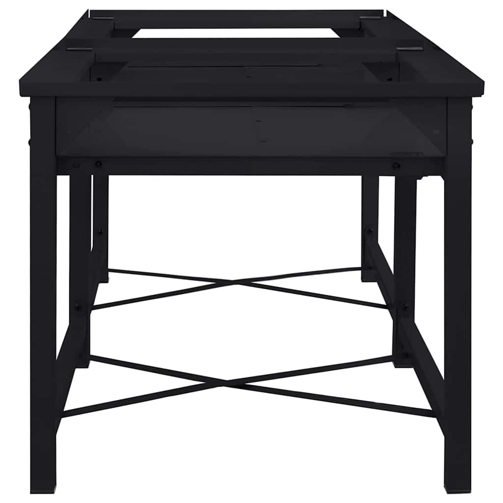 Wasmachine Pedestal 2 pcs Zwart 64 x 55 x 32.5 cm Staal