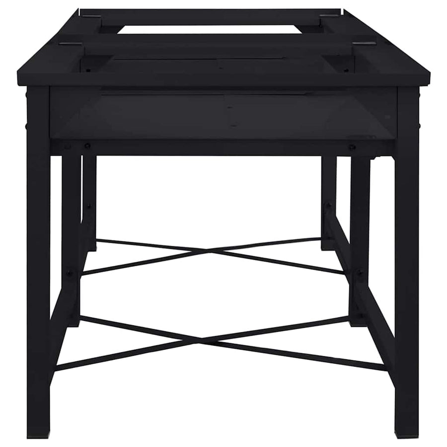 Wasmachine Pedestal 2 pcs Zwart 64 x 55 x 32.5 cm Staal