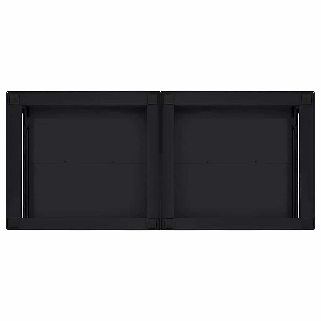 Wasmachine Pedestal 2 pcs Zwart 64 x 55 x 32.5 cm Staal