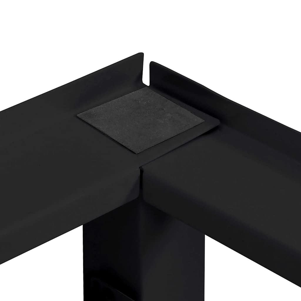 Wasmachine Pedestal 2 pcs Zwart 64 x 55 x 32.5 cm Staal