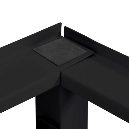 Wasmachine Pedestal 2 pcs Zwart 64 x 55 x 32.5 cm Staal