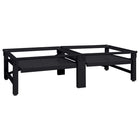 Wasmachine pedestal 2 stuks 124,5x61,5x32,5 cm staal zwart