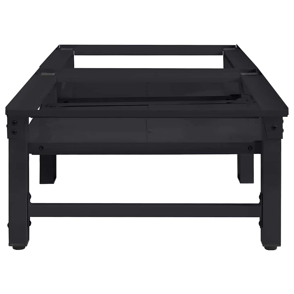 Wasmachine Pedestal 2 pcs Zwart 64 x 55 x 32.5 cm Staal