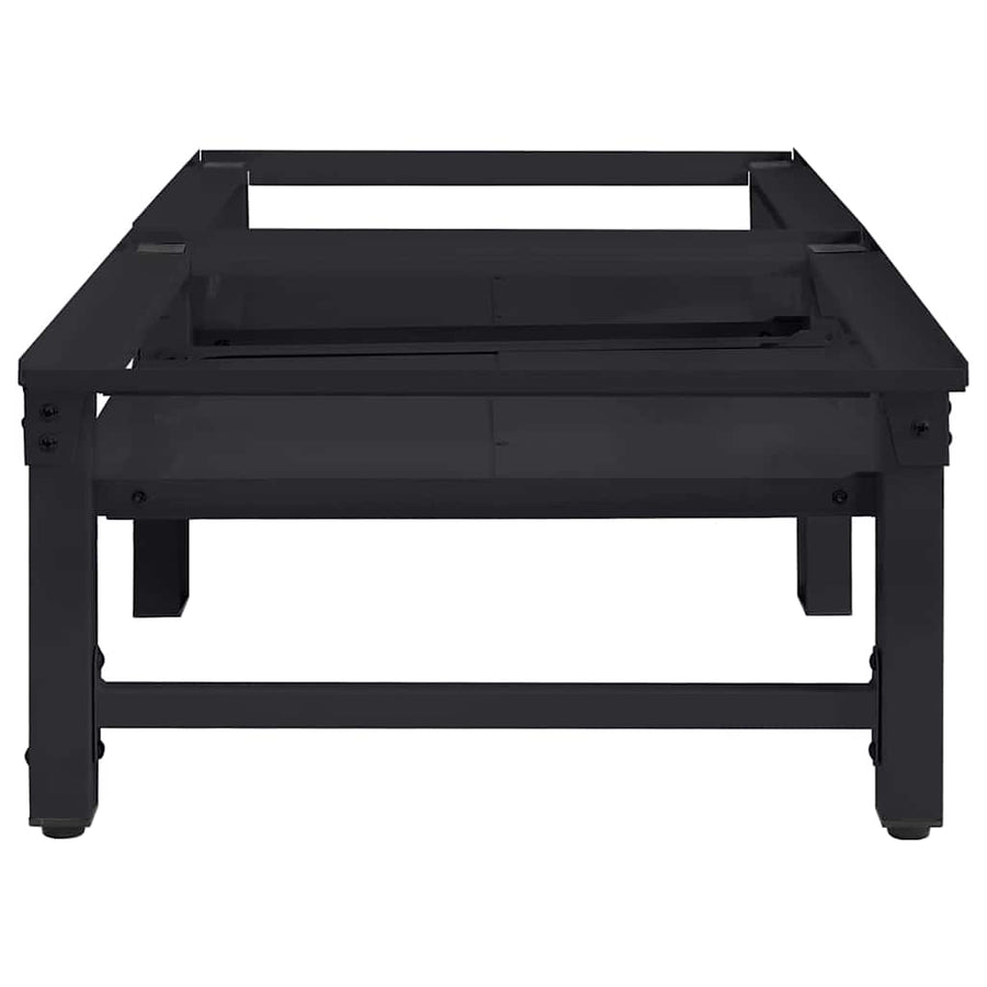 Wasmachine Pedestal 2 pcs Zwart 64 x 55 x 32.5 cm Staal