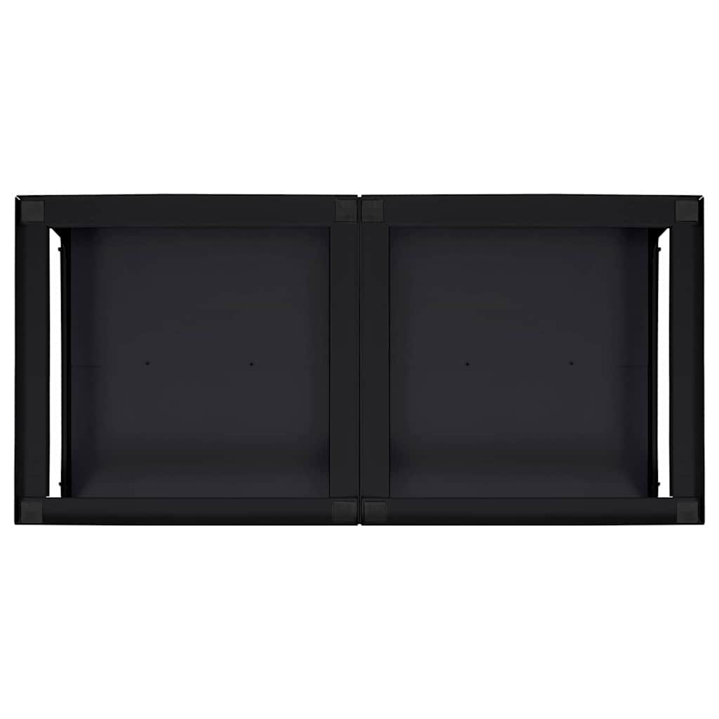 Wasmachine Pedestal 2 pcs Zwart 64 x 55 x 32.5 cm Staal