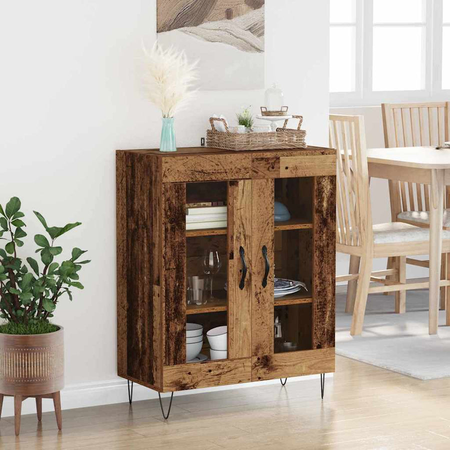 Dressoir Oud Hout 69,5 x 34 x 90 cm Bewerkt hout