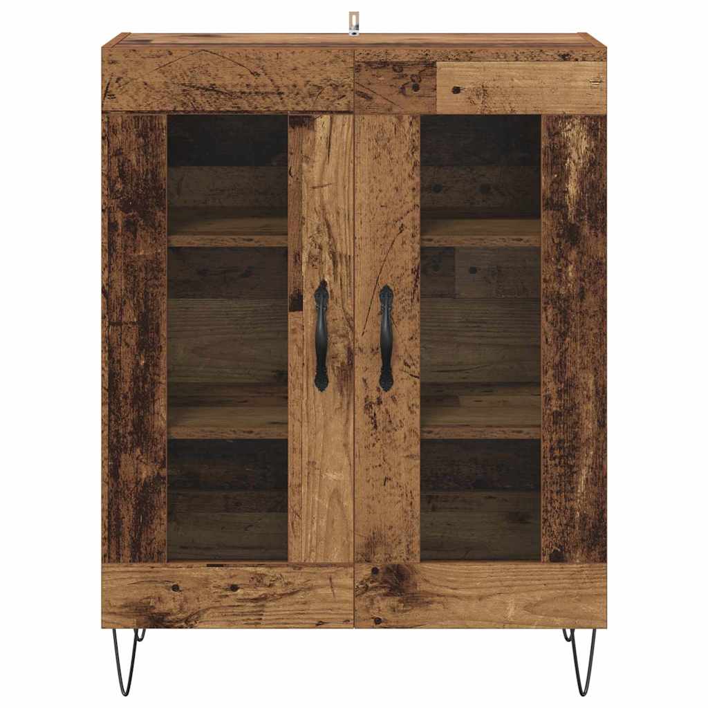 Dressoir Oud Hout 69,5 x 34 x 90 cm Bewerkt hout