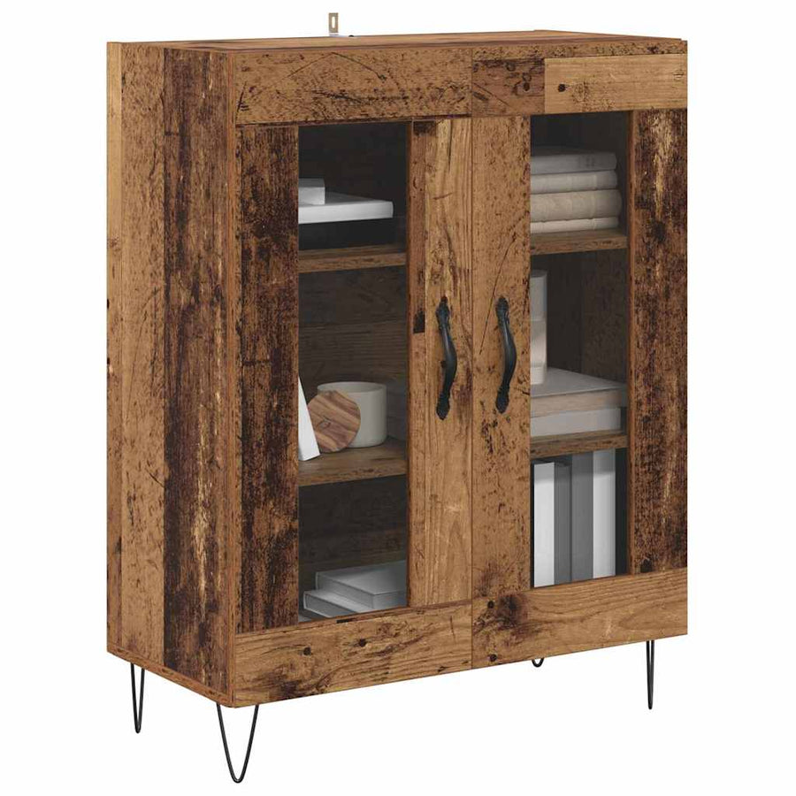 Dressoir Oud Hout 69,5 x 34 x 90 cm Bewerkt hout