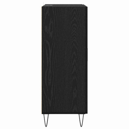 Dressoir Zwart Eiken 69,5 x 34 x 90 cm Bewerkt hout