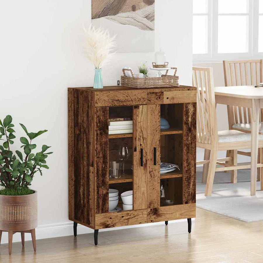 Dressoir Oud Hout 69,5 x 34 x 90 cm Bewerkt hout