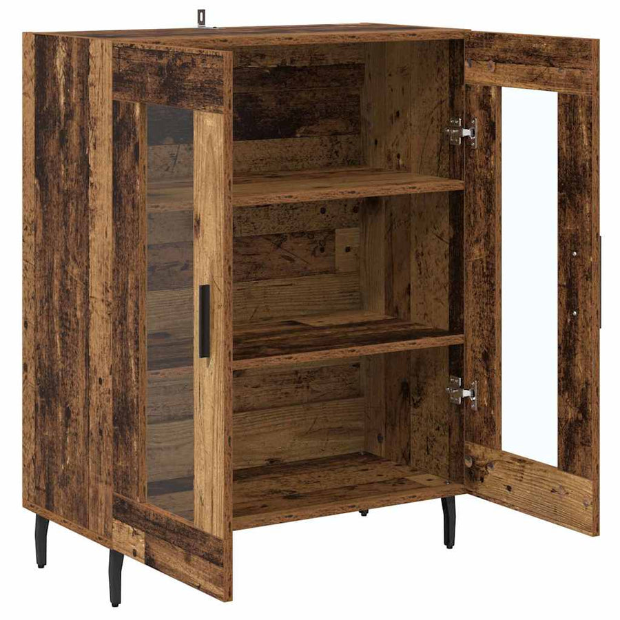 Dressoir Oud Hout 69,5 x 34 x 90 cm Bewerkt hout