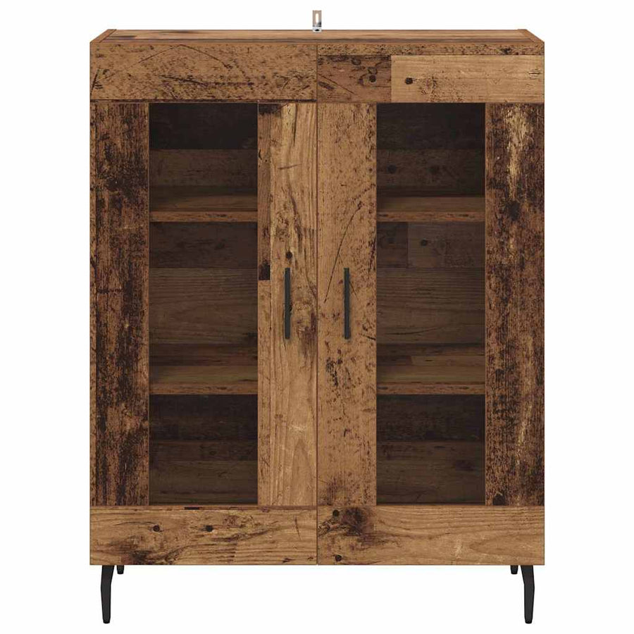 Dressoir Oud Hout 69,5 x 34 x 90 cm Bewerkt hout