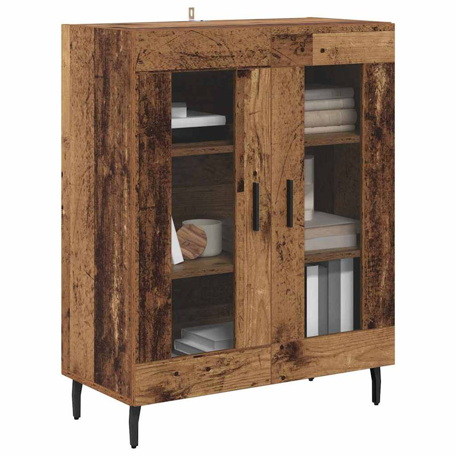 Dressoir Oud Hout 69,5 x 34 x 90 cm Bewerkt hout