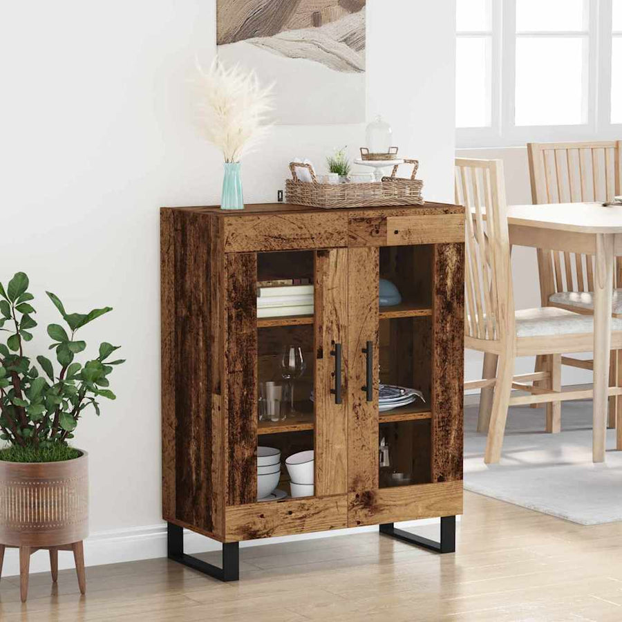 Dressoir Oud Hout 69,5 x 34 x 90 cm Bewerkt hout