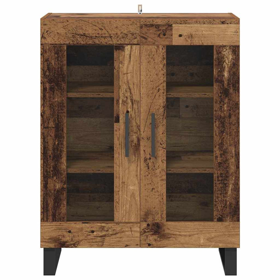 Dressoir Oud Hout 69,5 x 34 x 90 cm Bewerkt hout