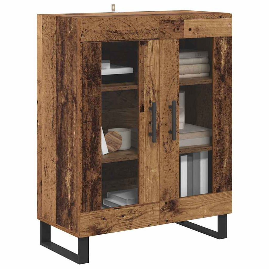 Dressoir Oud Hout 69,5 x 34 x 90 cm Bewerkt hout