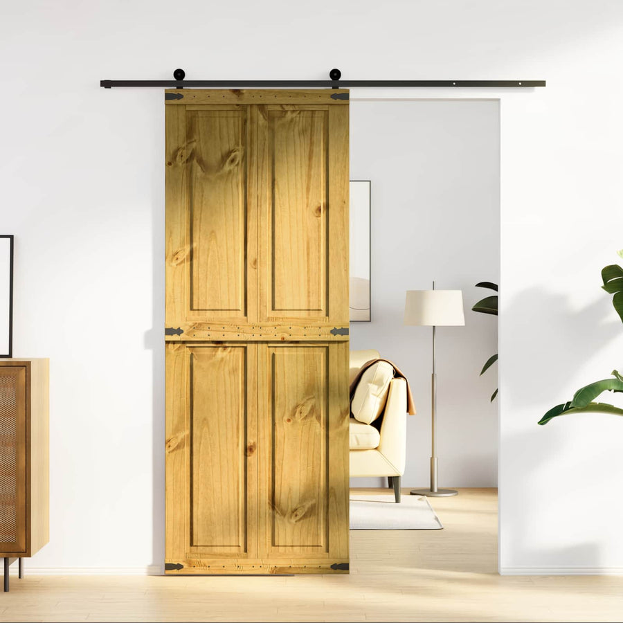 Schuifdeur Corona HoningBruin 80 x 210 cm Massief grenenhout