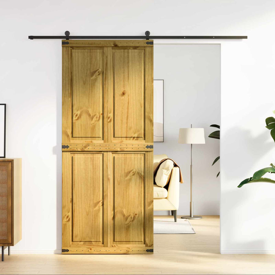 Schuifdeur Corona HoningBruin 90 x 210 cm Massief grenenhout