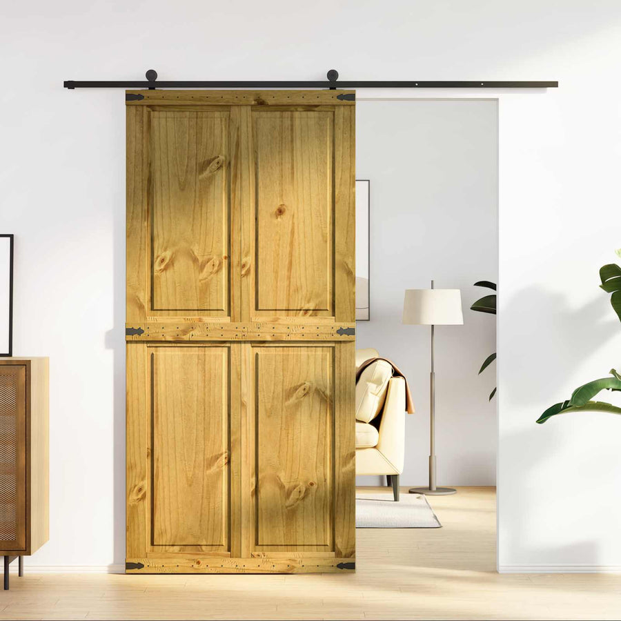 Schuifdeur Corona HoningBruin 100 x 210 cm Massief grenenhout