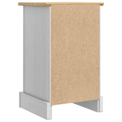 Nachtkastje Met Lade 35 X 32,5 X 58 Cm Massief Grenenhout