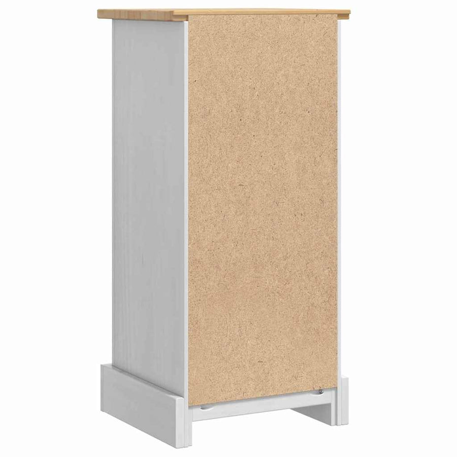 Nachtkastje Met Lade 35 X 32,5 X 74 Cm Massief Grenenhout