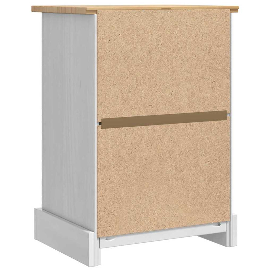 Nachtkastje Met Lade 45 X 35 X 64 Cm Massief Grenenhout