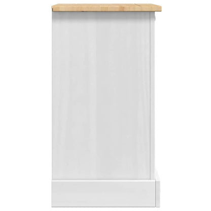 Nachtkastje Met Lade 45 X 35 X 64 Cm Massief Grenenhout