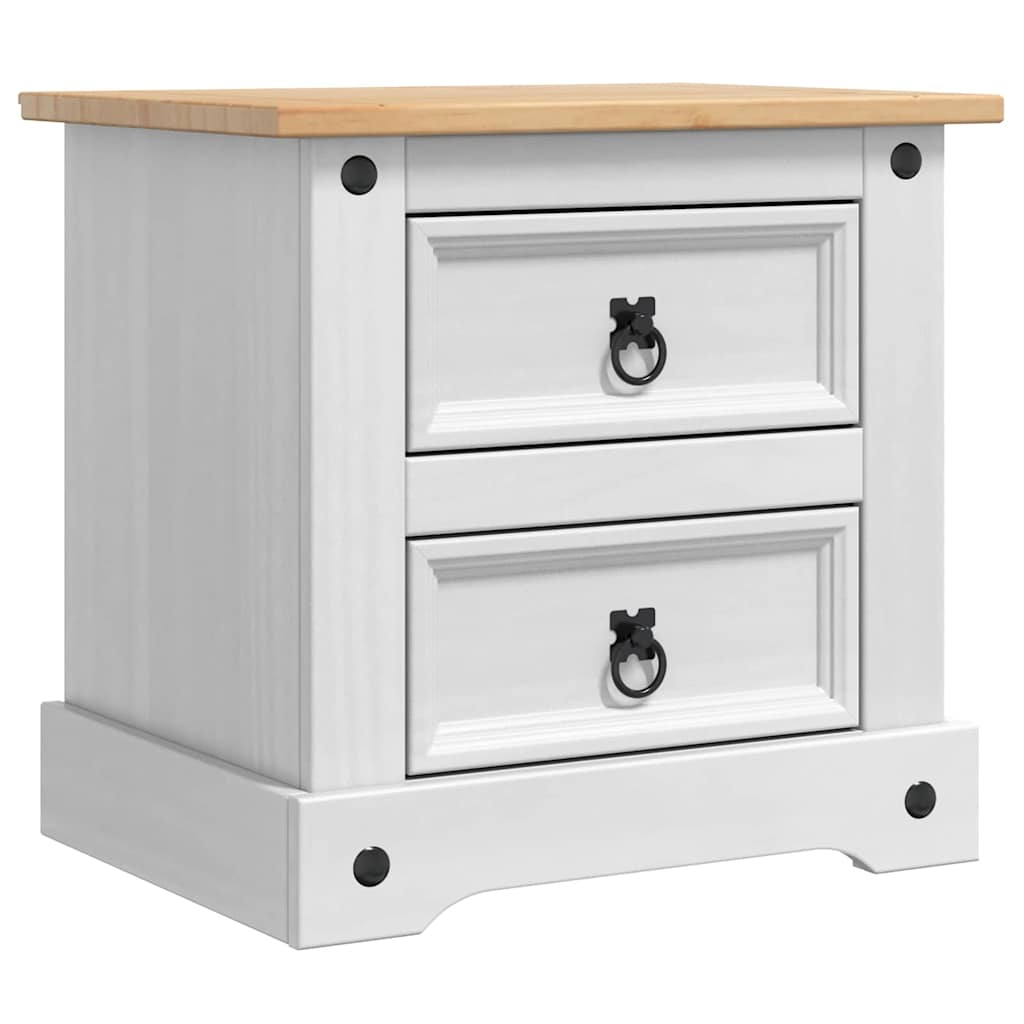 Nachtkastje Met Lade 53 X 39 X 47 Cm Massief Grenenhout
